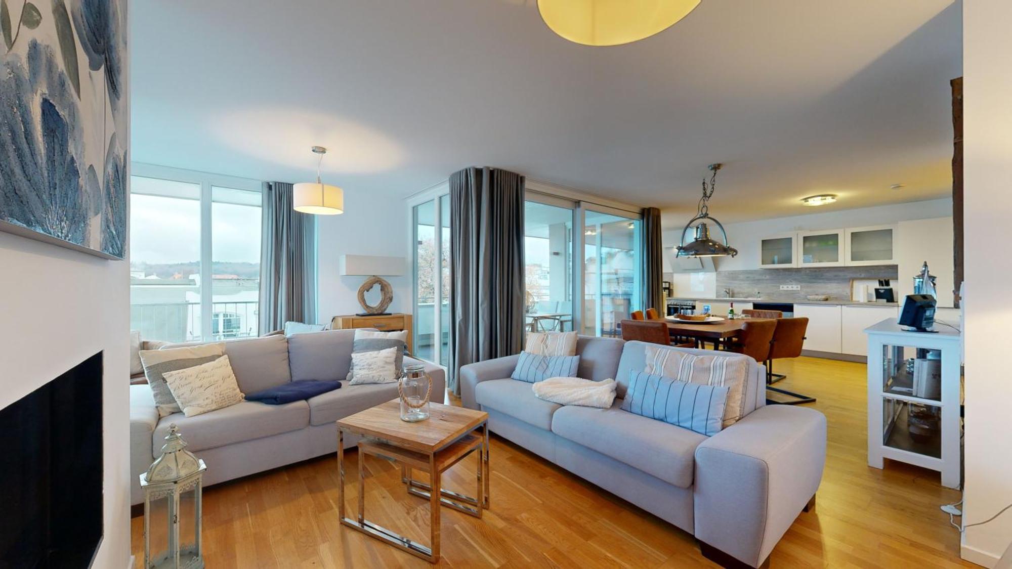 Strandnahe Fewos Mit Terrasse Oder Dachterrasse, Strandhaus Seeblick, Binz Zewnętrze zdjęcie