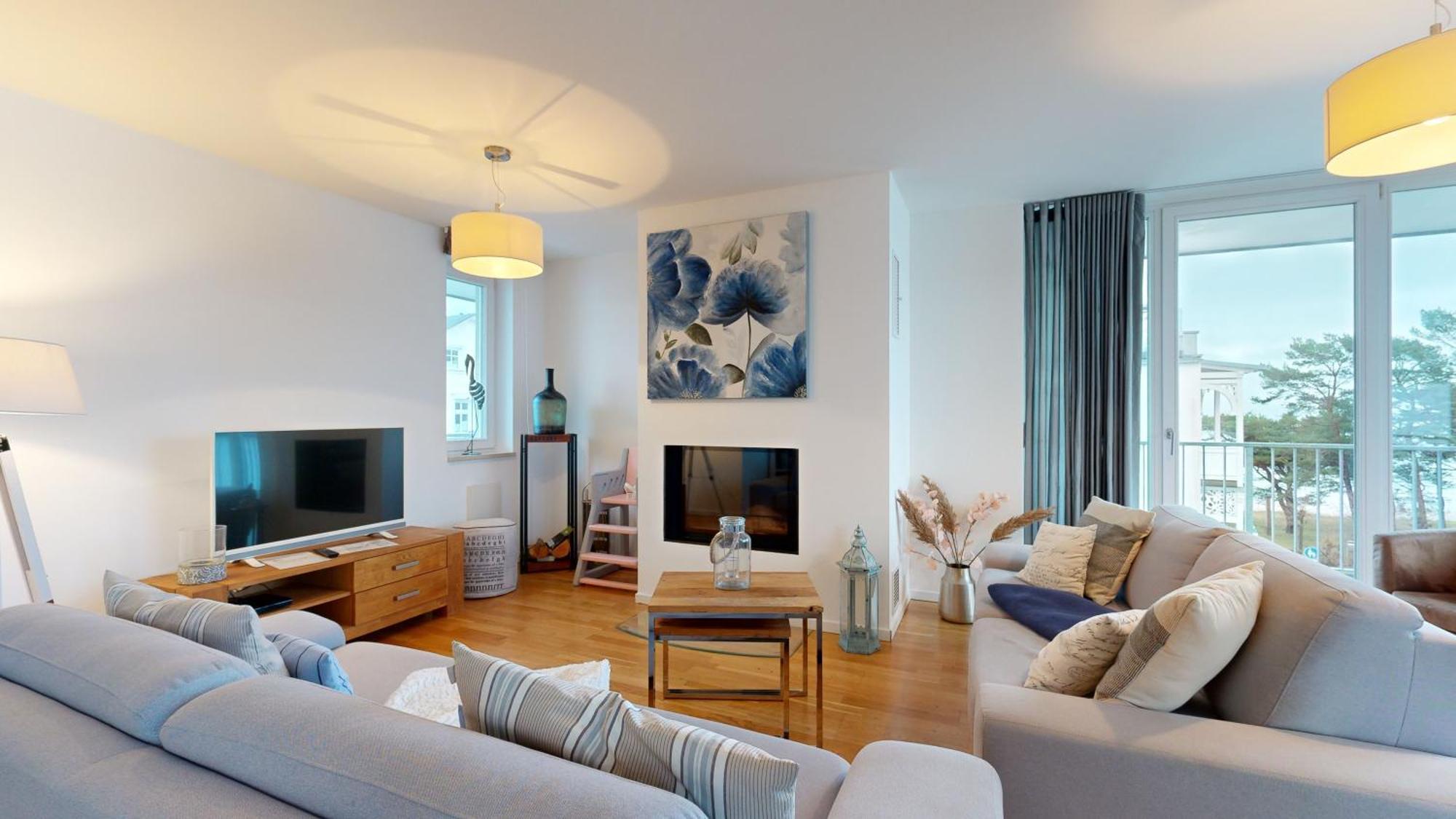 Strandnahe Fewos Mit Terrasse Oder Dachterrasse, Strandhaus Seeblick, Binz Zewnętrze zdjęcie